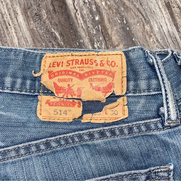 Men’s 514 Levi’s distressed jeans size 33 x 30 - Picture 9 of 16